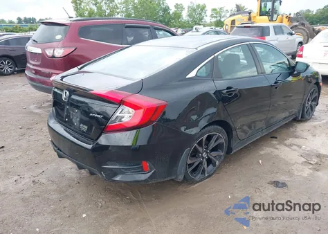 2019 Honda Civic Sport z USA, uszkodzony, nr VIN 2HGFC2F85KH514081